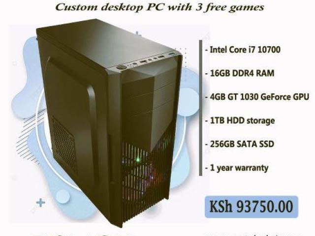Custom produced Core i7 and 16GB RAM PC