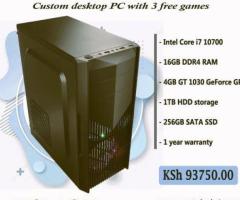 Custom produced Core i7 and 16GB RAM PC