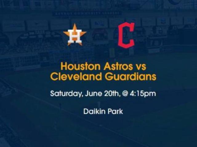 Houston Astros vs Cleveland Guardians Tickets 2026