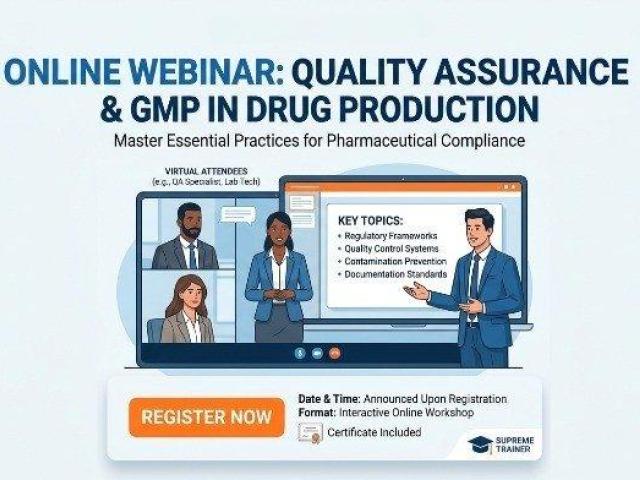 Master GMP in Drug Production – Quality Assurance Webinar for Pharma Professionals