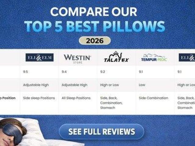 Compare Top 5 Best Pillow Picks for 2026 Sleep Comfort