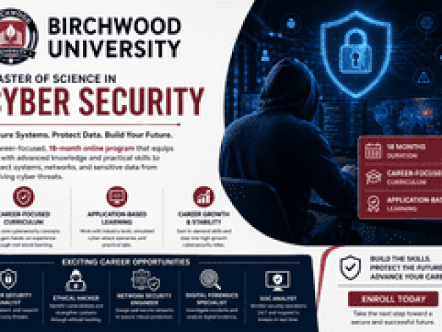 Online Master’s in Cyber Security | Birchwood University