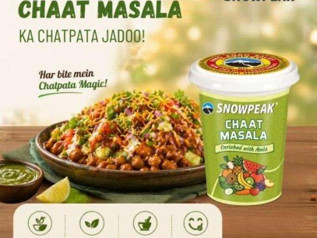 Snowpeak Chaat Masala Powder Enriched with Amla - Premium Tangy Spice Blend