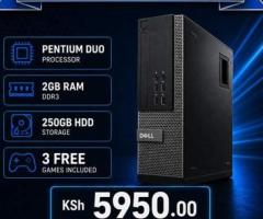 Refreshed Pentium dual core 2GB RAM Dell desktop