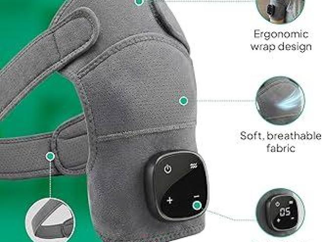 Hewelth Triple Method Shoulder Massager for Stress Relief and Muscle Recovery |