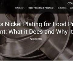 Electroless Nickel Plating for Food Processing Equipment: What it Does and Why It Matters