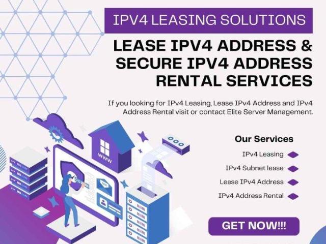 IPv4 Leasing Solutions – Lease IPv4 Address & Secure IPv4 Address Rental Services