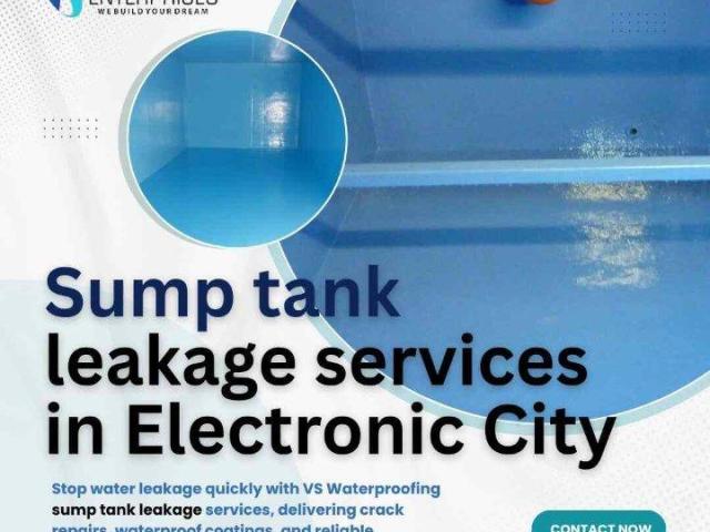 Sump tank leakage services in Electronic City