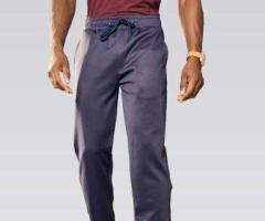 Sporty Joggers for Men Cotton Fabric Regular Fit