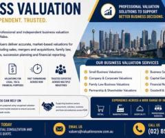 Business Valuation Services – Certified Business Valuers in NSW