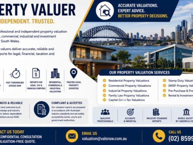 Property Valuer Services – Certified Property Valuers in NSW