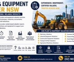 Plant and Equipment Valuer NSW – Certified Machinery Valuation Experts