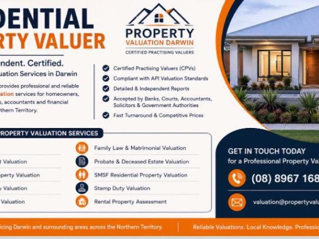 Residential Property Valuer – Trusted Property Valuation Experts in Darwin