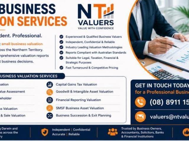 Small Business Valuation Services – Trusted Business Valuers in Darwin