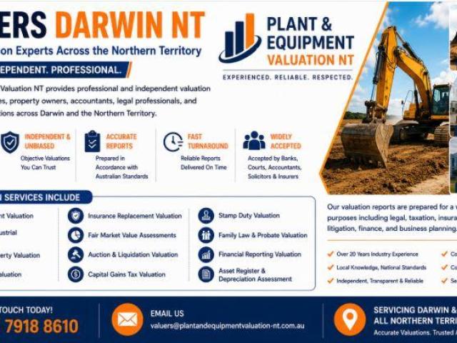 Valuers Darwin NT – Trusted Property, Plant & Equipment Valuation Experts