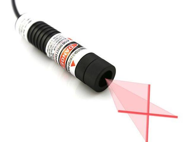 Highly Bright 635nm Red Cross Line Laser Module For Metal Sheet Processing