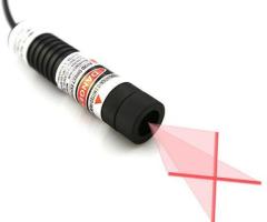 Highly Bright 635nm Red Cross Line Laser Module For Metal Sheet Processing