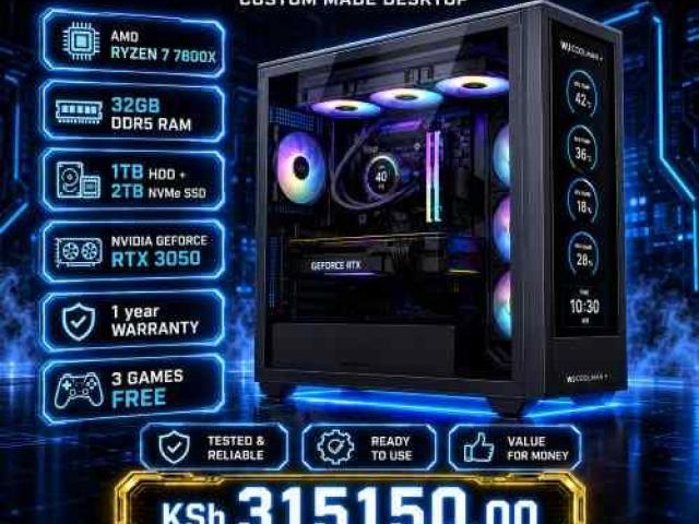 Custom designed AMD Ryzen 7 gaming desktop