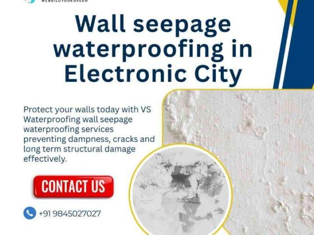 Wall seepage waterproofing in Electronic City