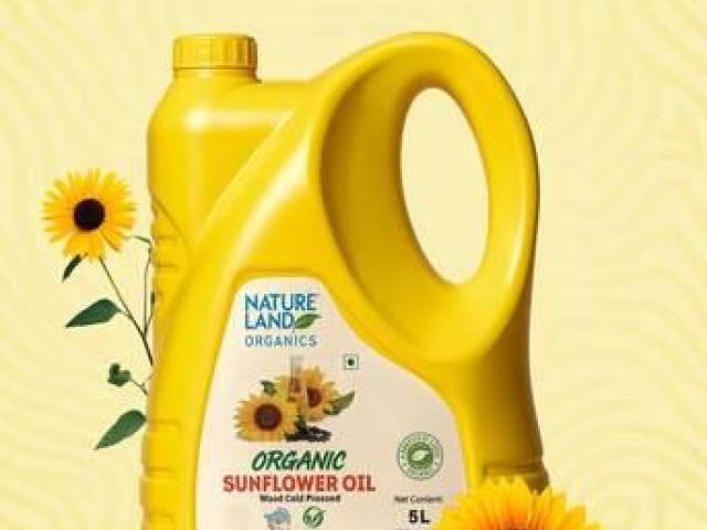 Buy Organic Wood Cold Pressed Sunflower Oil 5Ltr