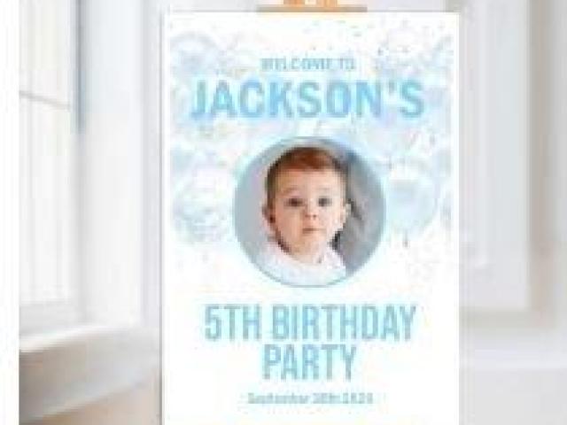 Birthday Party Welcome Sign to Set the Celebration Mood