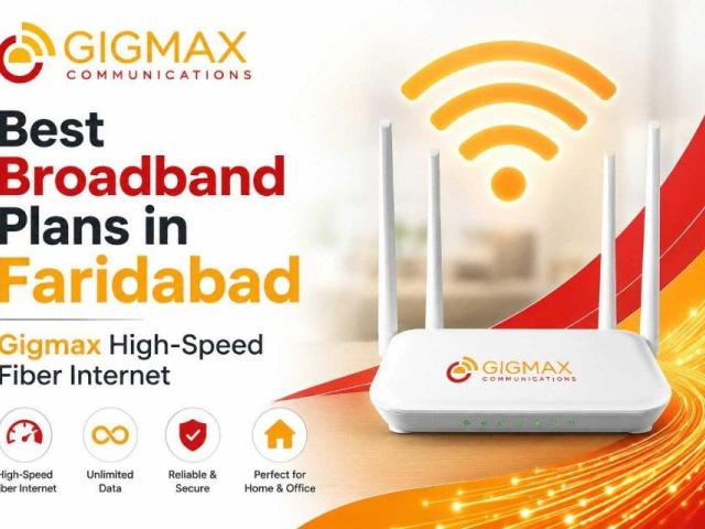 Best Broadband Plans in Faridabad – Gigmax High-Speed Fiber Internet