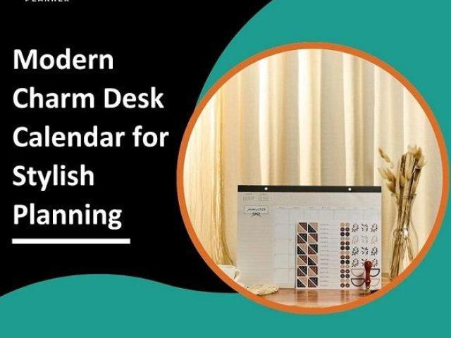 Modern Charm Desk Calendar for Stylish Planning