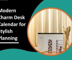 Modern Charm Desk Calendar for Stylish Planning