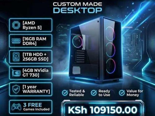 Built to Spec AMD Ryzen 5 16gb RAM desktop PC