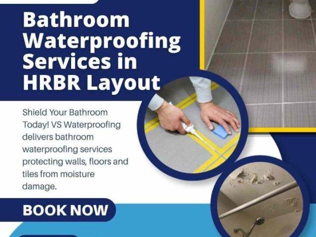 Bathroom waterproofing services in HRBR Layout