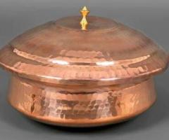 Hammered Finish Copper Cooking Pot – Perfect for Cooking, Serving & Gifting