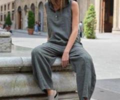 Shop Breathable Italian Linen Best Fitting Pants for Women at Estell Boutique