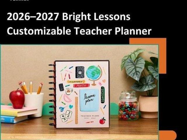 2026–2027 Bright Lessons Customizable Teacher Planner