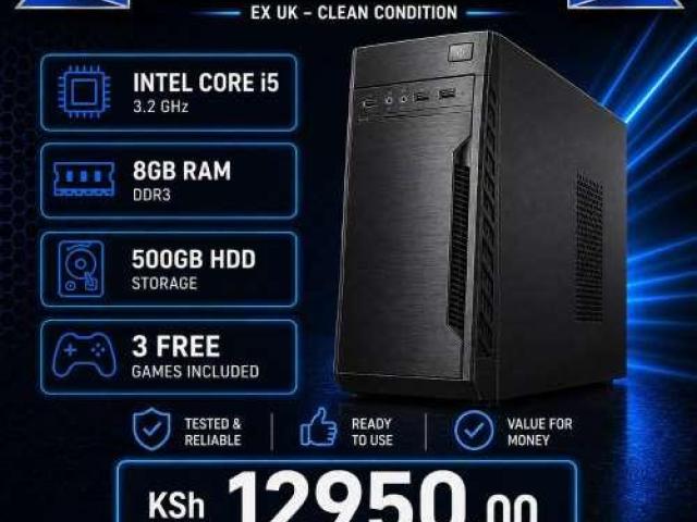Readied core i5 4GB RAM Lenovo tower PC