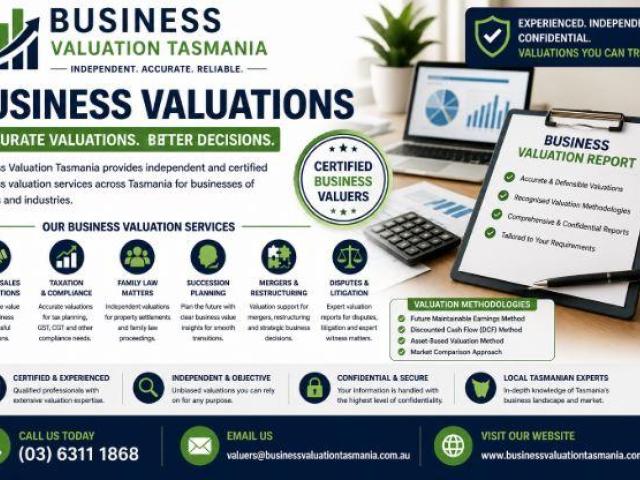 Business Valuations Tasmania – Certified Business Valuation Experts