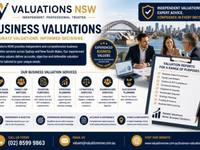 Business Valuations Sydney – Independent Business Valuation Experts