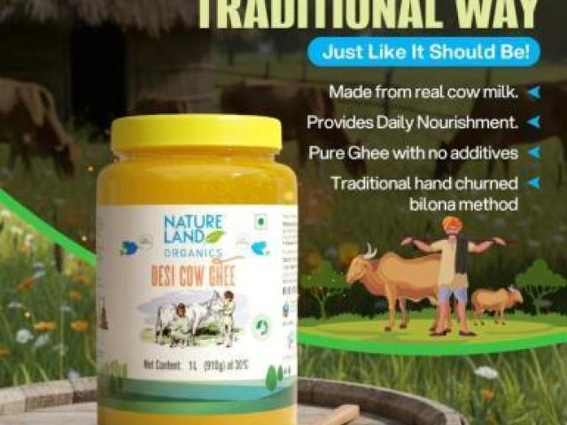 Organic Premium Cow Desi Ghee | Natureland Organics