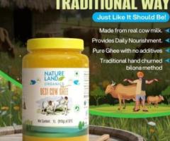 Organic Premium Cow Desi Ghee | Natureland Organics