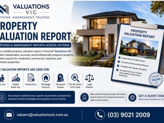 Property Valuation Report – Certified & Independent Reports Across Victoria