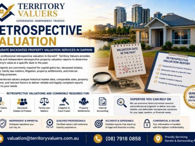 Retrospective Valuation – Accurate Backdated Property Valuation Services in Darwin