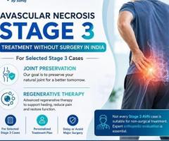Avascular Necrosis Stage 3 Treatment without Surgery in India – HipXpert