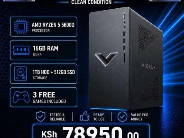 Readied intel Ryzen 5 HP Victus 15L Tower desktop