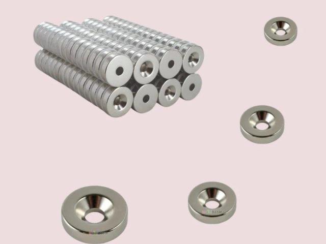 Neodymium Channel Countersunk Ring Magnet for Mounting