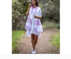 Discover Elegance and Tradition with Women's Tallit at Galilee Silks!