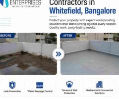 Top waterproofing contractors in Whitefield, Bangalore