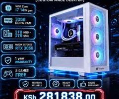 Custom crafted Core i7 14700KF gaming desktop
