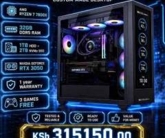 Custom crafted Ryzen 7 and 32gb DDR5 RAM PC