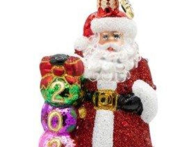 Shop Christopher Radko Santa Ornaments for Holiday Collectible Home Decor