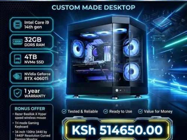 Custom crafted Liquid cooled Core i9 fully kitted PC