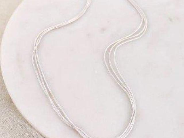 Buy Seasons Jewelry Silver Strand Chain Necklace for Special Gift - A Coastal Christmas
